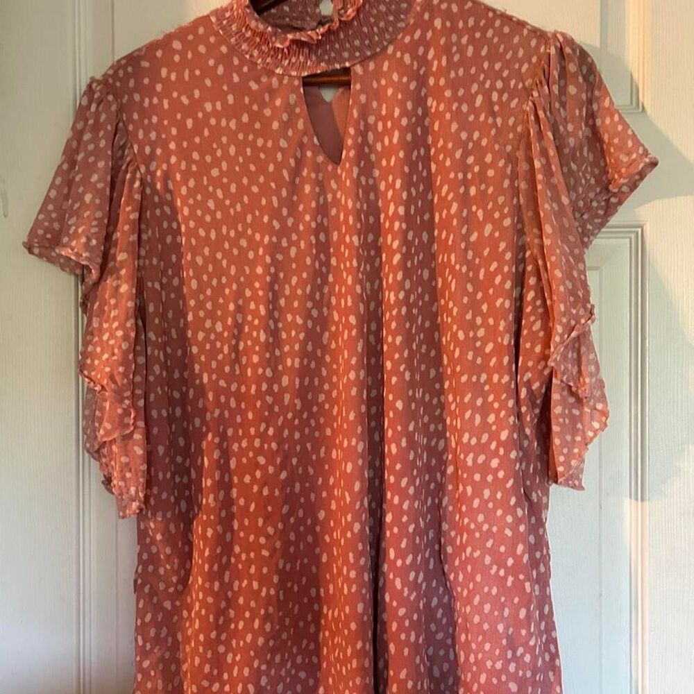 Unbranded Women's Pink and Orange Blouse